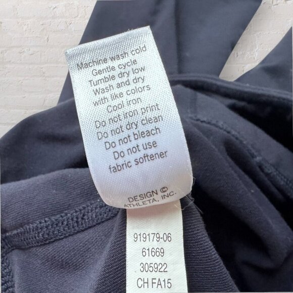 ATHLETA Straight Up Navy Blue Stretch Yoga Workout Pants S - Picture 4 of 6